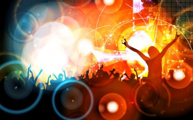 müzik parti illüstrasyon