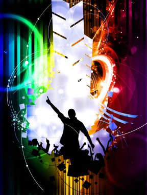 müzik parti illüstrasyon