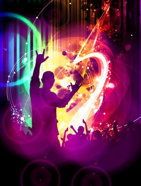 müzik parti illüstrasyon