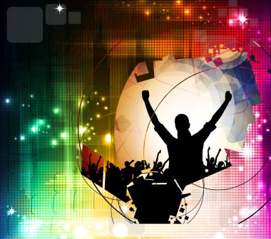 müzik parti illüstrasyon