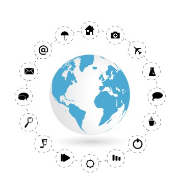 Infographic öğeleri koleksiyonu vektör