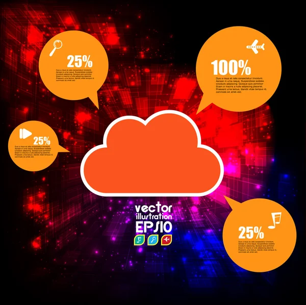 Coleção vetorial de elementos infográficos — Vetor de Stock