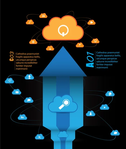 Eléments d'infographie collection vectorielle — Image vectorielle