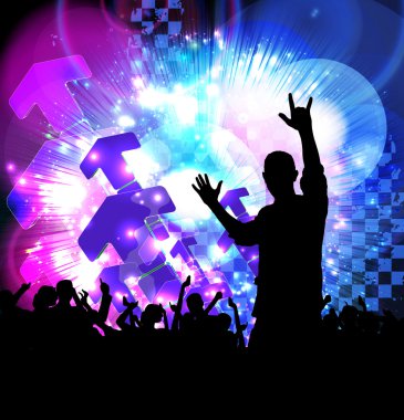 müzik parti illüstrasyon