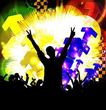 müzik parti illüstrasyon