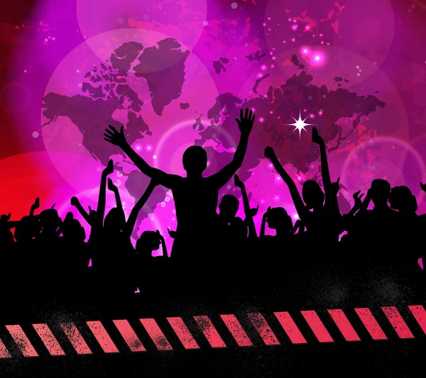 Music party illustration — Stock Photo, Image