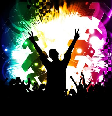 müzik parti illüstrasyon