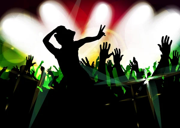 Ilustração da festa musical — Fotografia de Stock