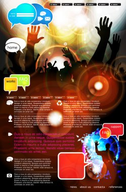 müzik olay geçmiş. vektör eps10 çizim.