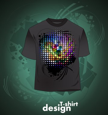 t gömlek konser. vektör