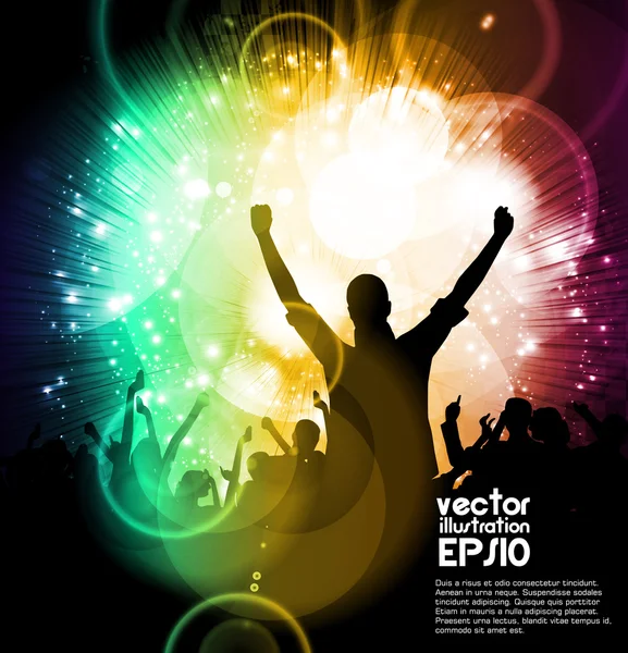 Muziek evenement achtergrond. vectorillustratie eps10. — Stockvector