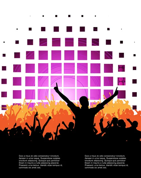 Muziek partij illustratie — Stockvector