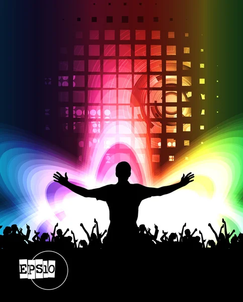 Music party illustration — Stock Vector