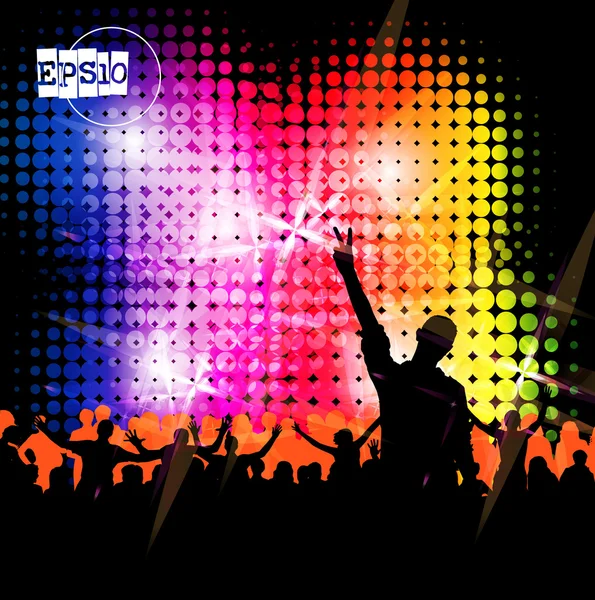 Music party illustration — Stock Vector