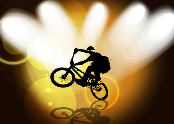 Cyclist abstract background illustration — Stock Photo, Image