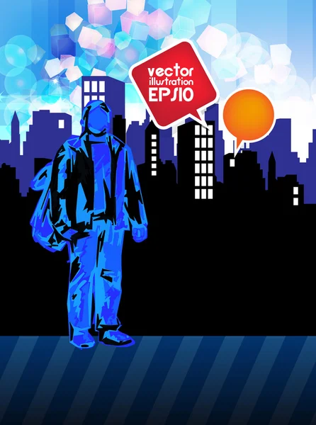 Ilustração de viagem — Vetor de Stock