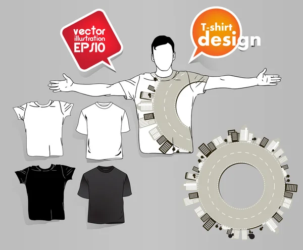 T-shirt design. vektor — Stock Vector