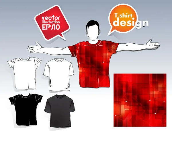 T-shirt design. Vector — Stock Vector