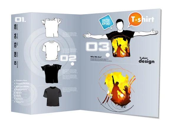 T-shirt design. vetor — Vetor de Stock