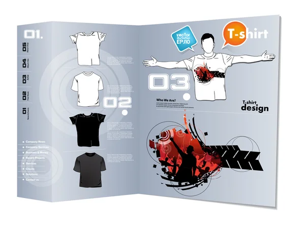 Conception de t-shirt. vecteur — Image vectorielle