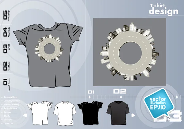 T-Shirt-Design. Vektor — Stockvektor
