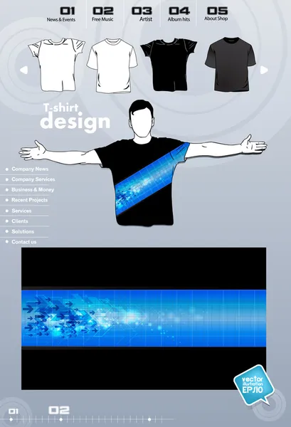 Festa T-Shirt Template Vector Design — Vetor de Stock