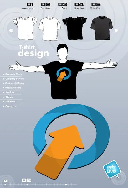 Parti t-shirt mall vektor design — Stock vektor