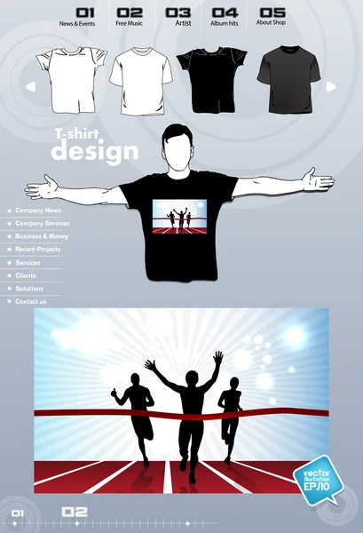 Parti t-shirt mall vektor design — Stock vektor