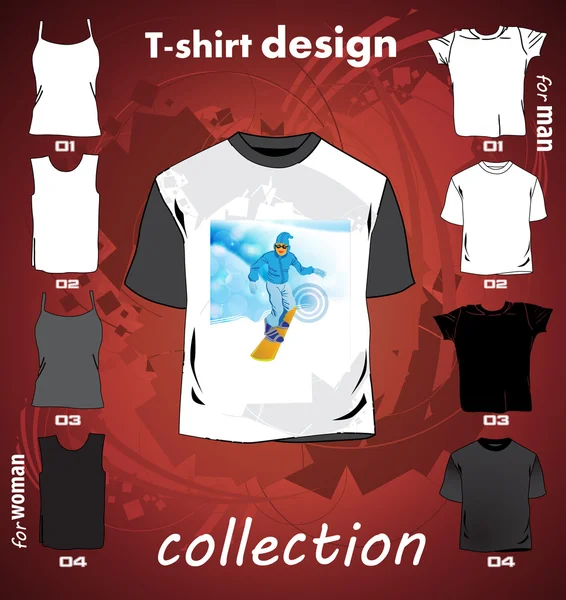 T-shirt design. Vector — Stockvector