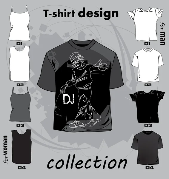 T-shirt design. Vector — Stockvector