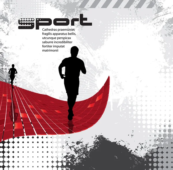 Illustrazione sportiva — Vettoriale Stock