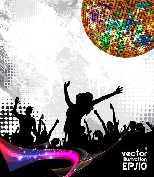 Music background party — Stock Vector
