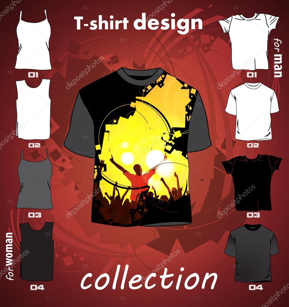 Tshirt design. Vector — Stock Vector © zeber2010 19435569