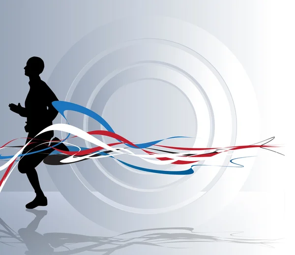 Sport illustration. Running — Stock Photo, Image