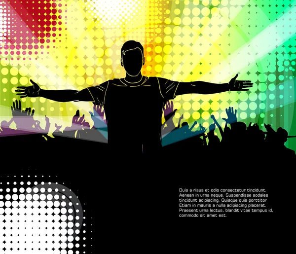 Fondo del evento musical — Vector de stock