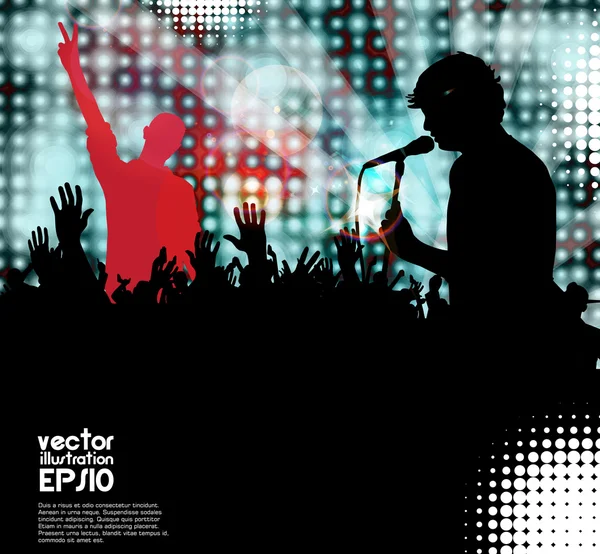 Música evento fundo — Vetor de Stock