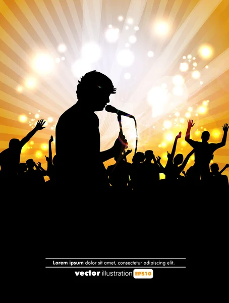 Music event background — Stock Vector