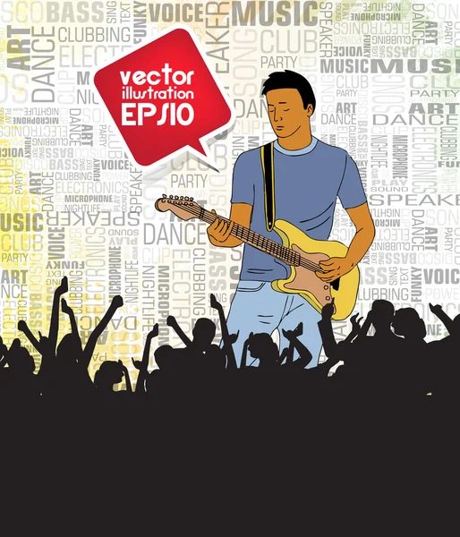 Música evento fundo — Vetor de Stock