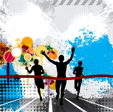 Spor illüstrasyon. çalışan