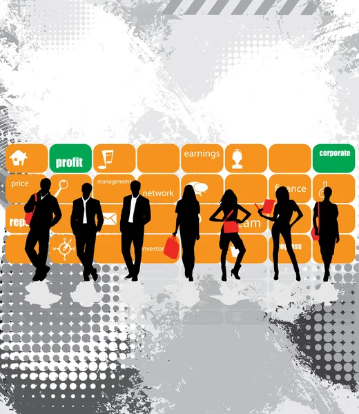 Group of business and office — Stock Photo, Image