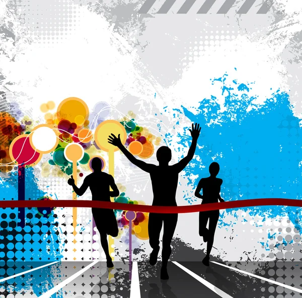 Ilustración deportiva. Correr. — Foto de Stock