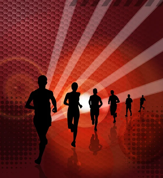 Sport illustration. Running — Stock Photo, Image