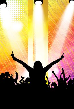 müzik afiş arka plan