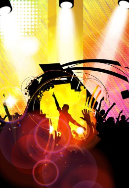 müzik afiş arka plan