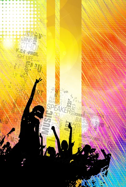 Music poster background — Stock Photo, Image