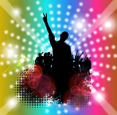 müzik afiş arka plan