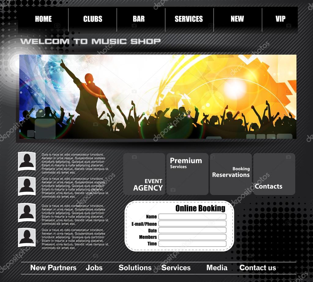Web design template