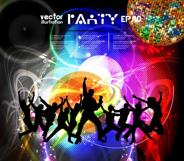 Partito della discoteca — Vettoriale Stock