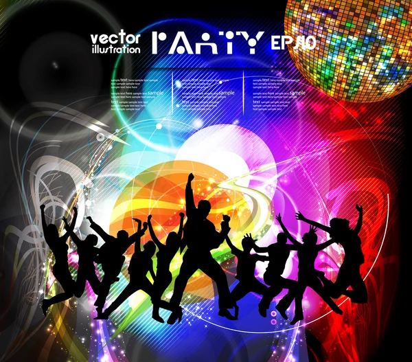 Fiesta discográfica — Vector de stock