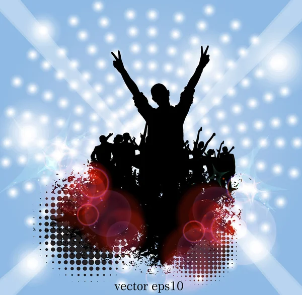 Dance party — Stock Vector